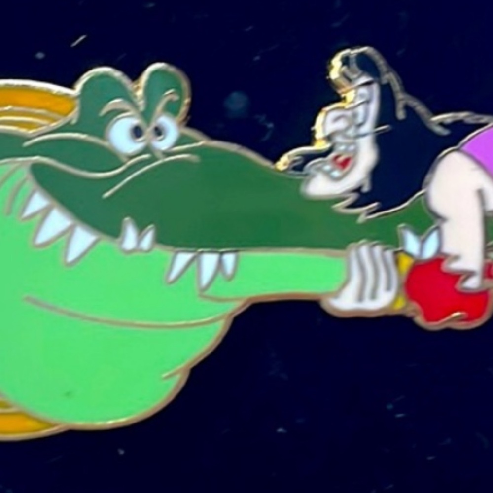 Disney Tic Toc  Captin Hook enamel pin on original card. Unisex